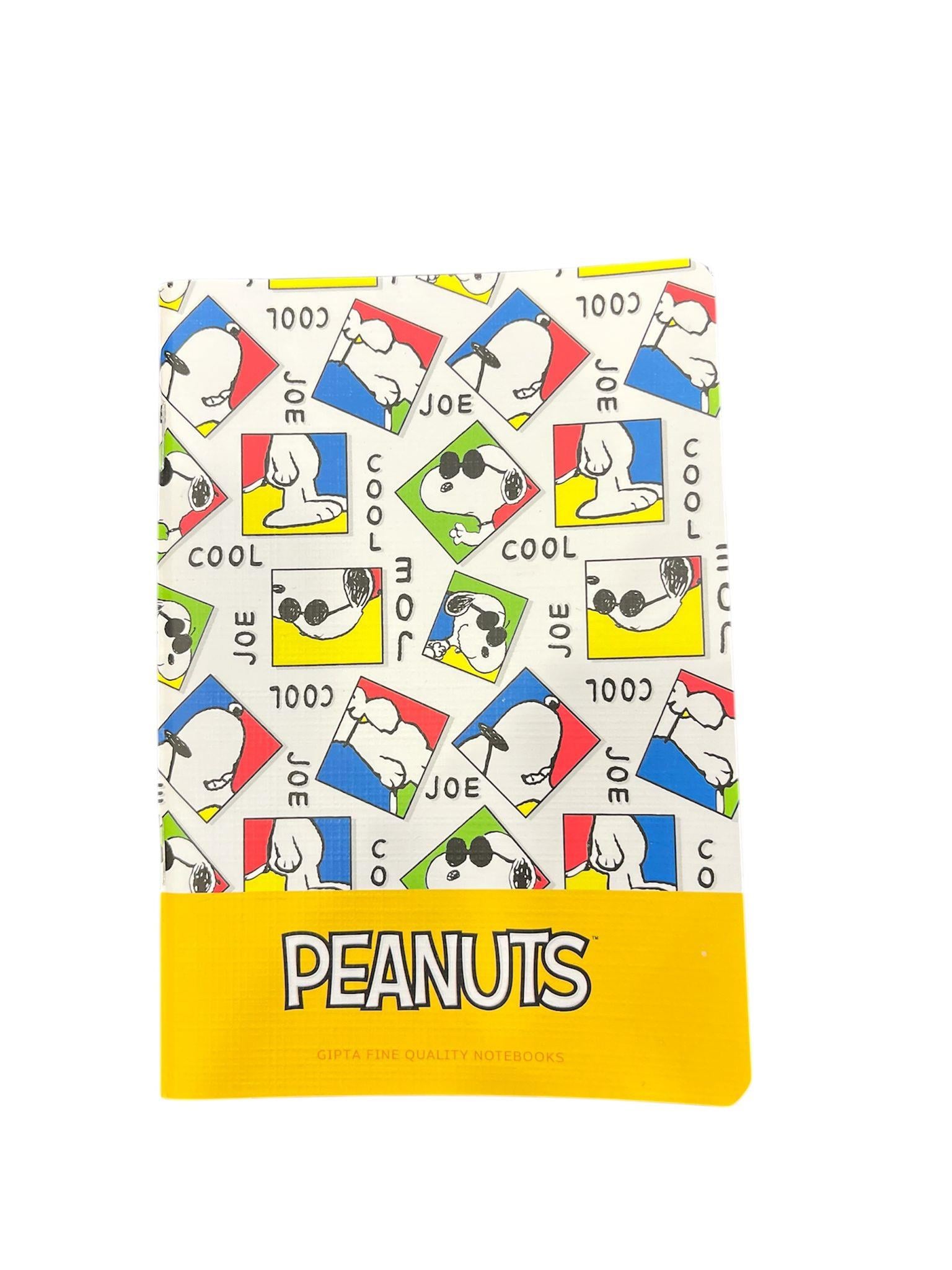 Gıpta 7311 Snoopy Terzi Dikişli A6 Karton Kapak Defter 80 Yaprak Çizgili Joe Cool Sarı