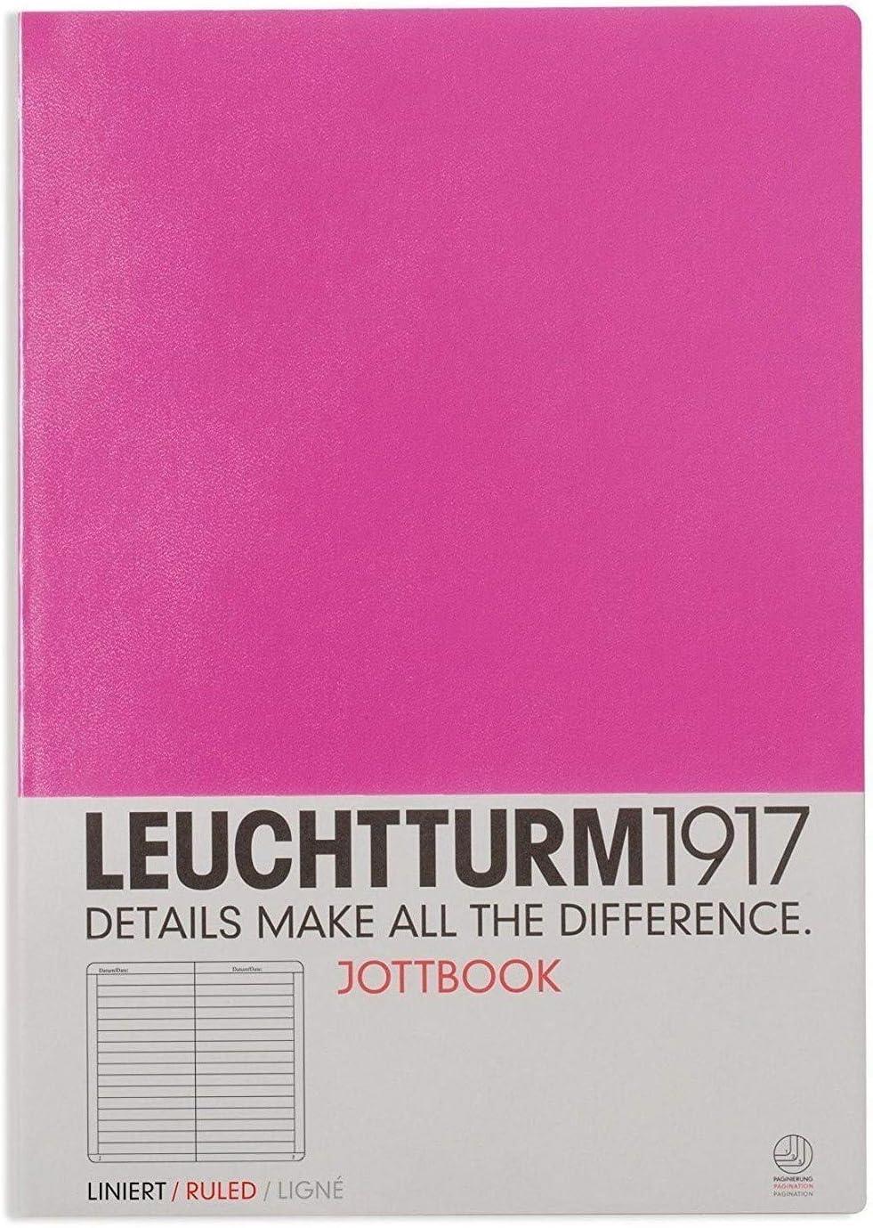 Leuchtturm1917 Jottbook A4 Çizgili Pembe Kapak 341495