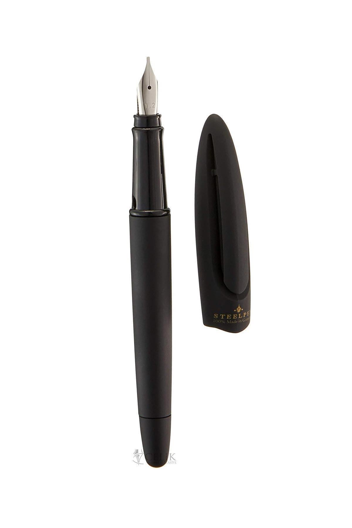 Steelpen Pearl Serisi Kaligrafi Dolma Kalem 1.2 Uç Matte Black