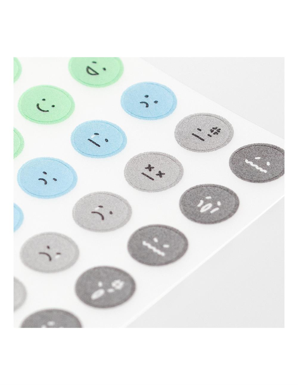 Midori sticker feelings facial pattern