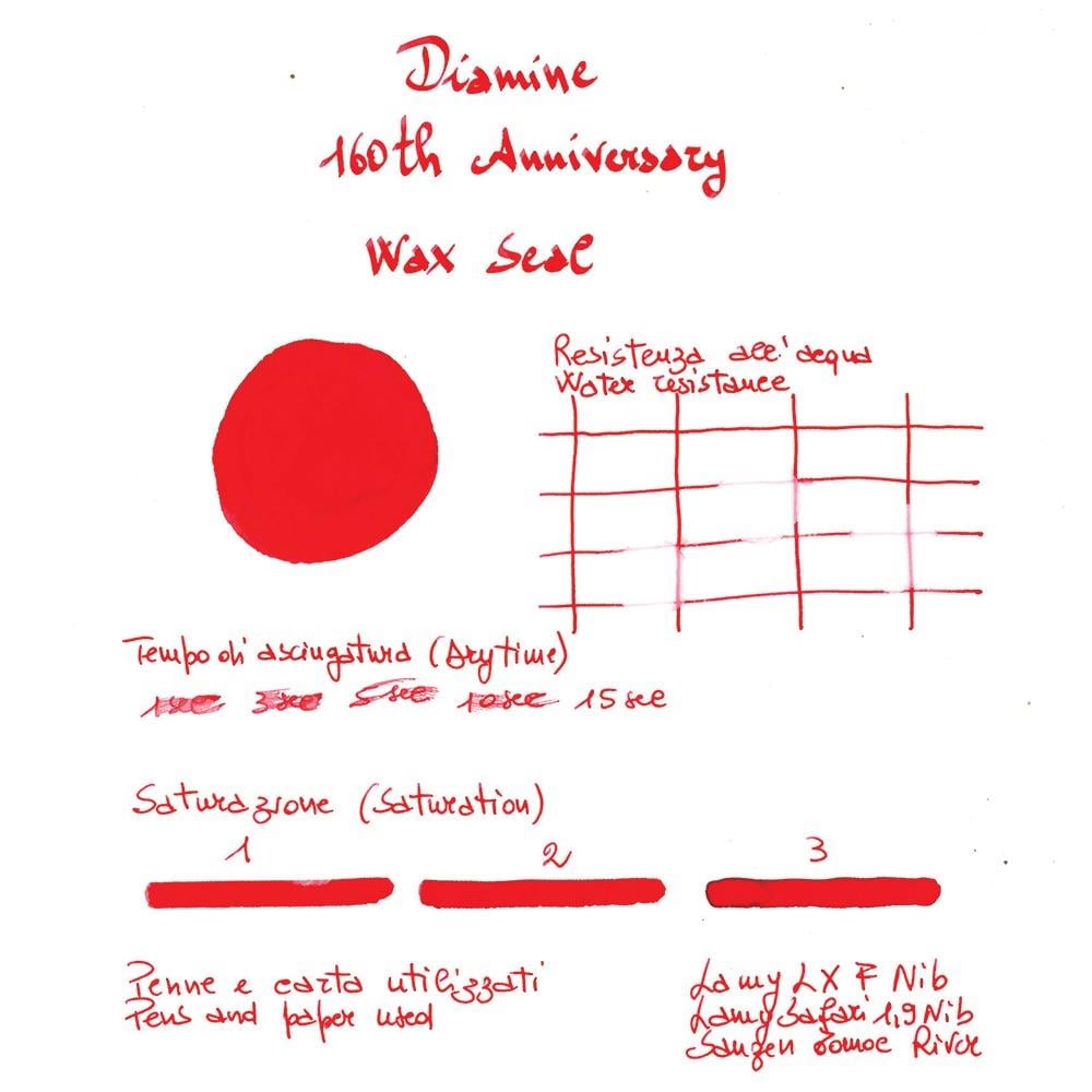 Diamine 160. Yıl Dolma Kalem Mürekkebi 75 ml. Wax Seal