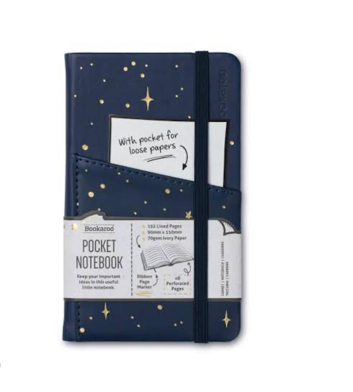 IF Bookaroo Pocket (A6) Notebook Journal Çizgili Defter - Moon & Stars