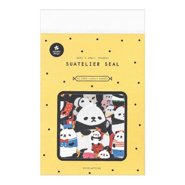 Suatelier Seal Lovely Pandas Sticker Seti
