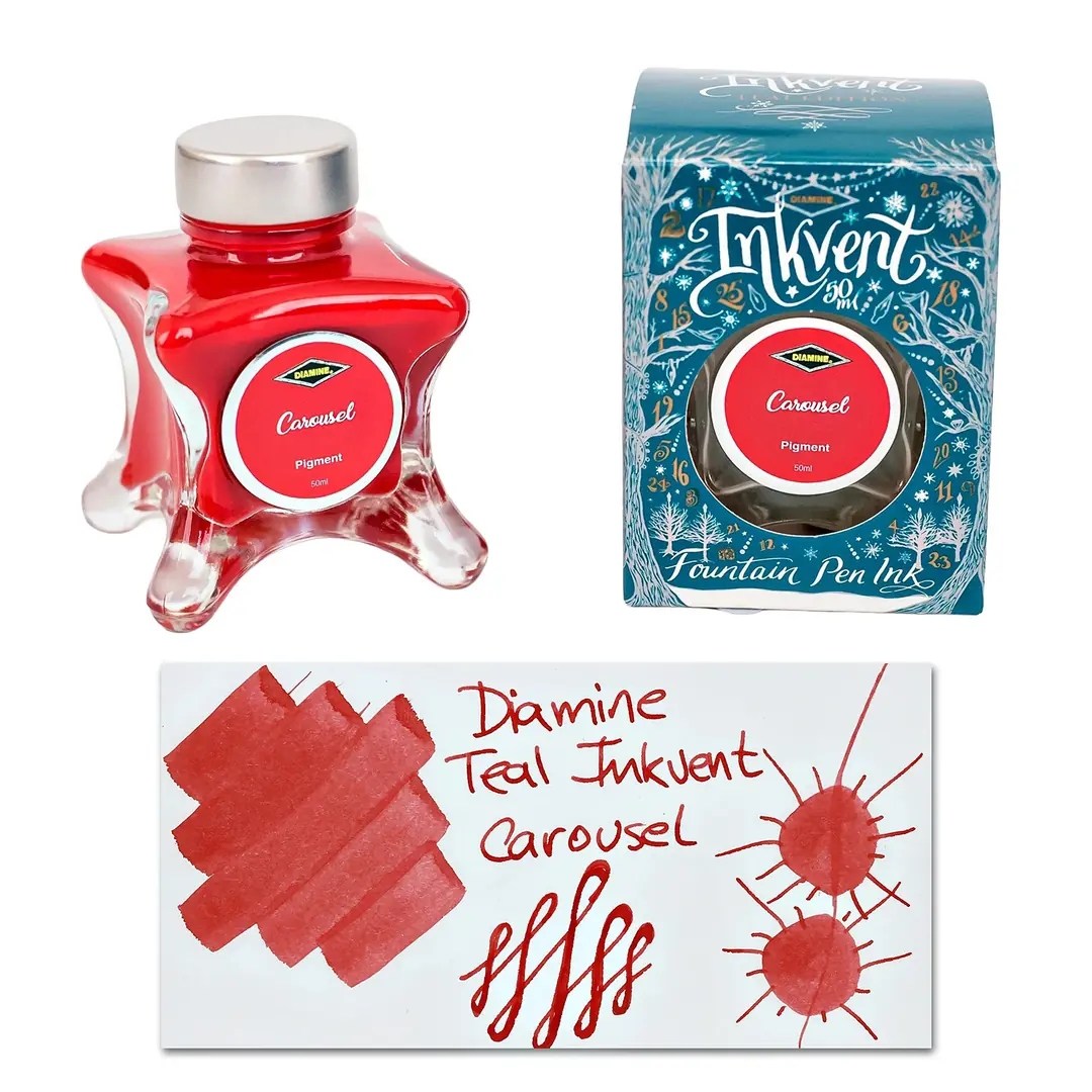 Diamine Inkvent Teal Calender Carousel Pigment Mürekkep