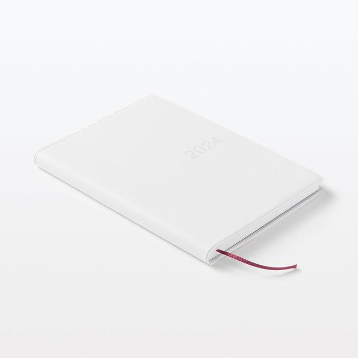 Muji 2024 Monthly/Weekly Planner - Monday Start B6 Ajanda Beyaz 