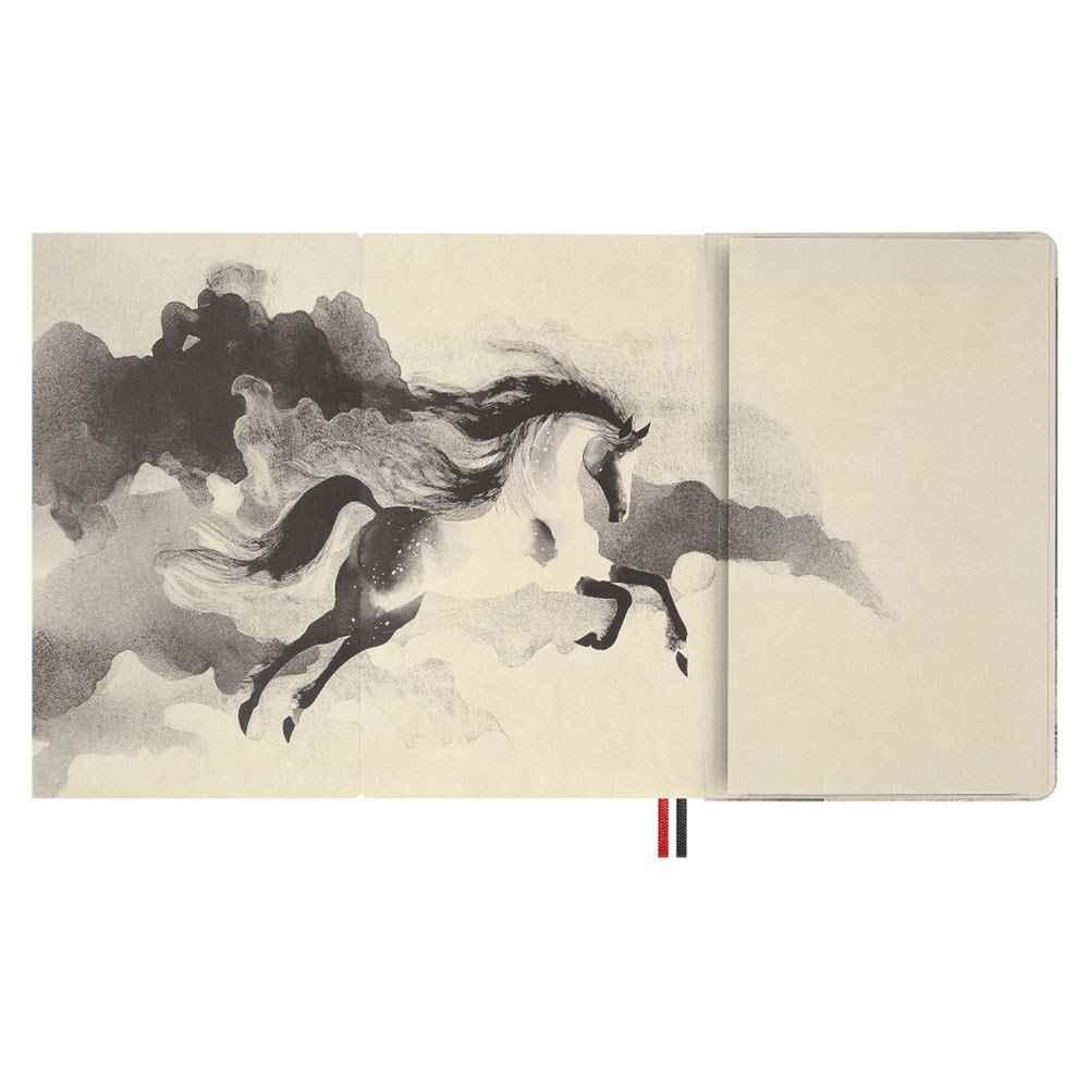 Moleskine Year of the Horse White Fire Horse Gift Box Sert Kapak 13x21 Çizgili Defteri