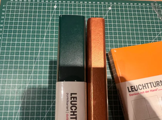 Leuchtturm1917 Not Defteri Orta Boy (A5), Sert Kapak, 411 Numaralandırılmış Sayfa, Çizgili,Forest Green 372929