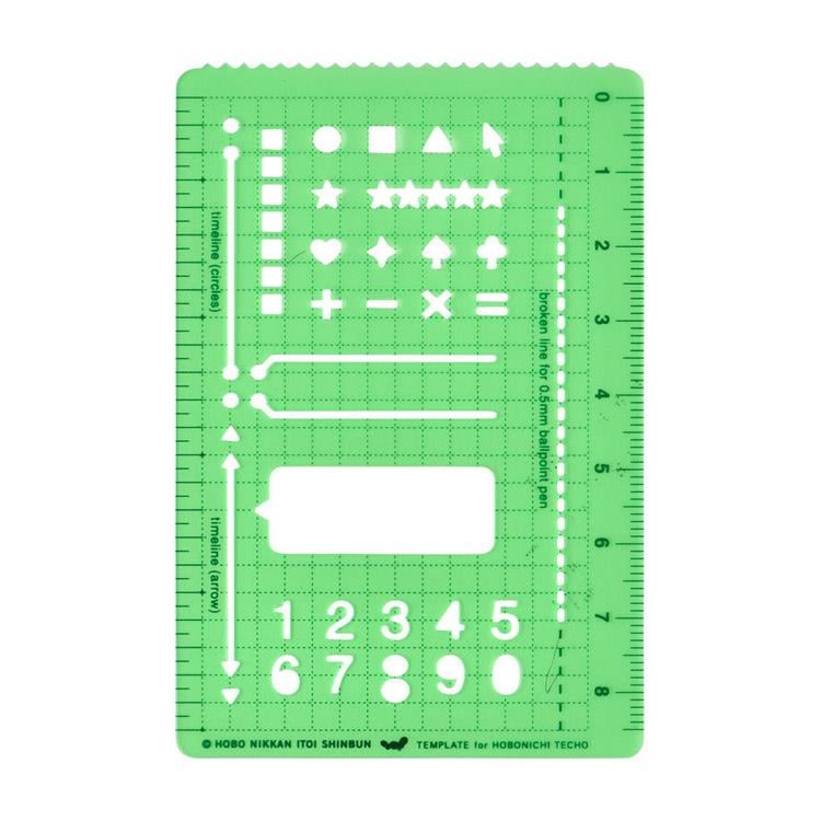 Hobonichi Accessory - Stencil - Basic Şablon