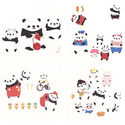 Suatelier Seal Lovely Pandas Sticker Seti