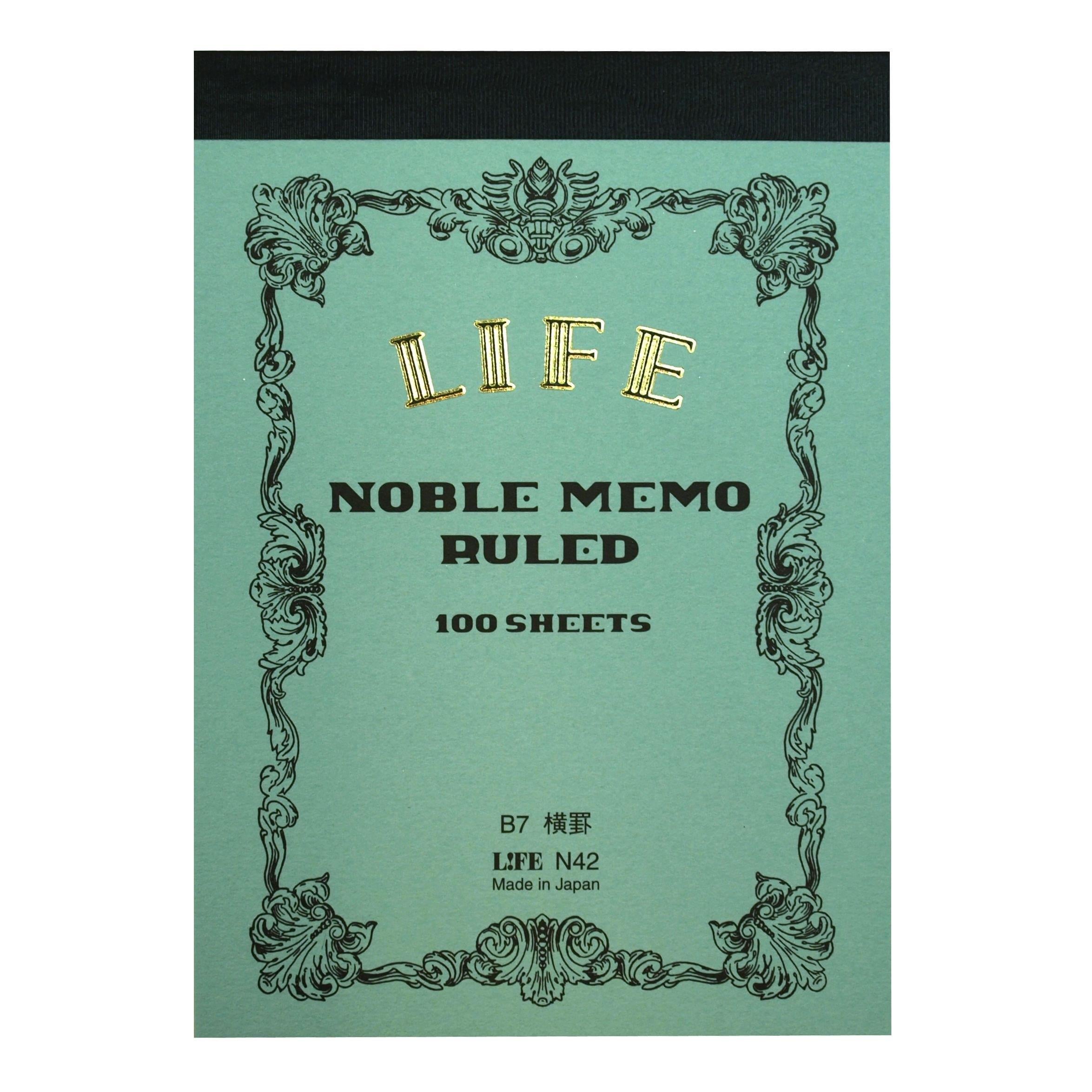 Life Noble Japon Dolma Kalem Uyumlu Mini Bloknot B7 Çizgili N42