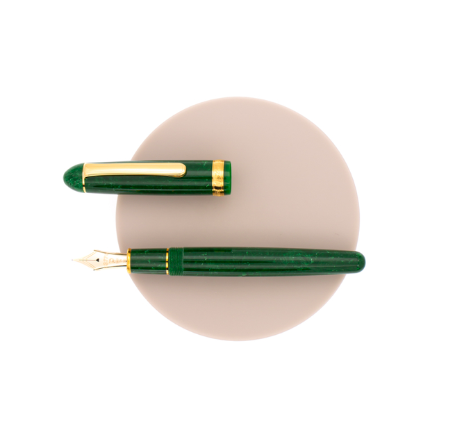 Platinum  #3776 Century Celluloid Jade 14K Altın Uç Dolma Kalem B Uç