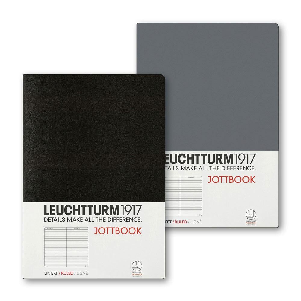Leuchtturm1917 Jottbook A5 Çizgili 2'li Set Siyah-Antrasit Kapak 362694