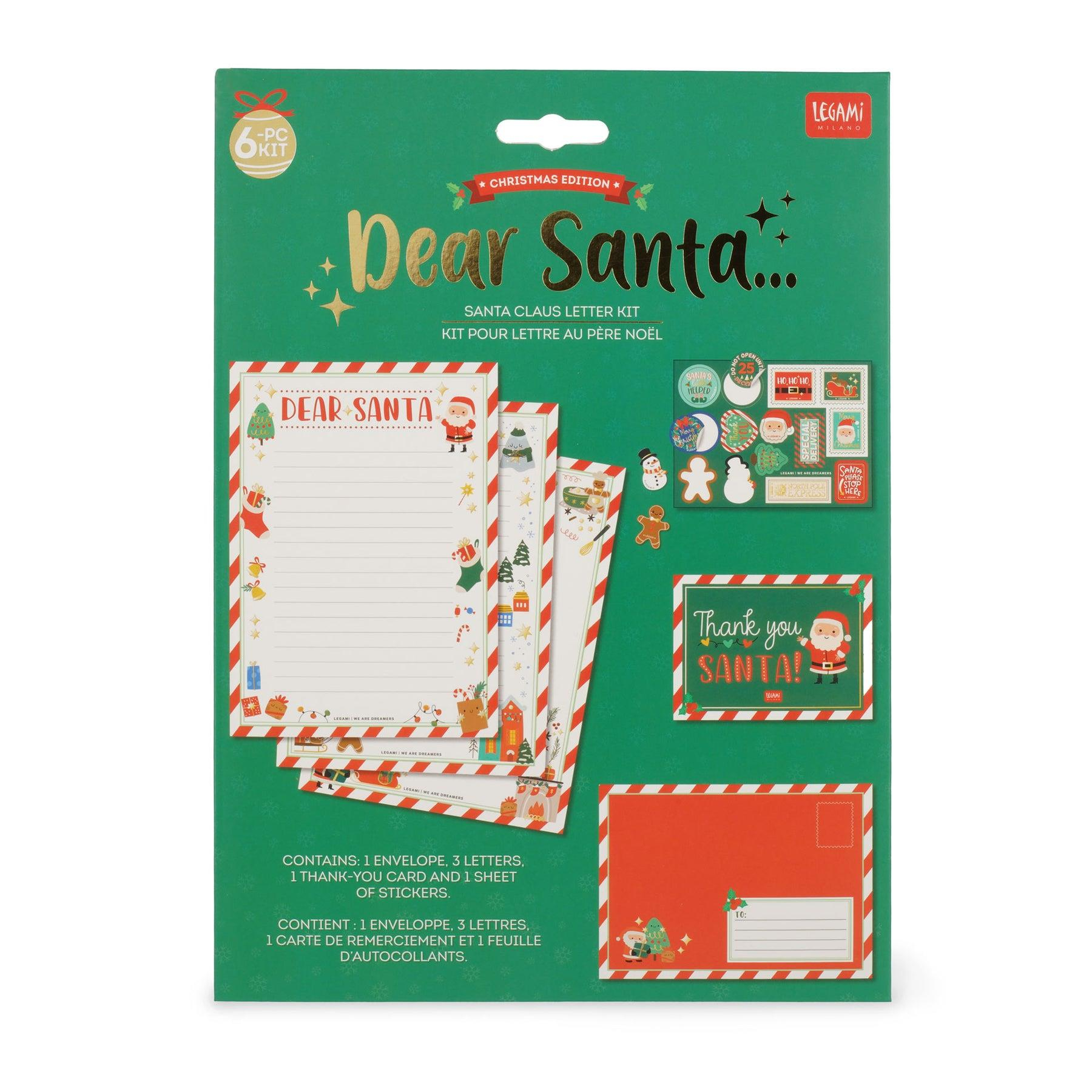 Legami Santa Claus Letter Kit Yeniyıl Mektup Seti 