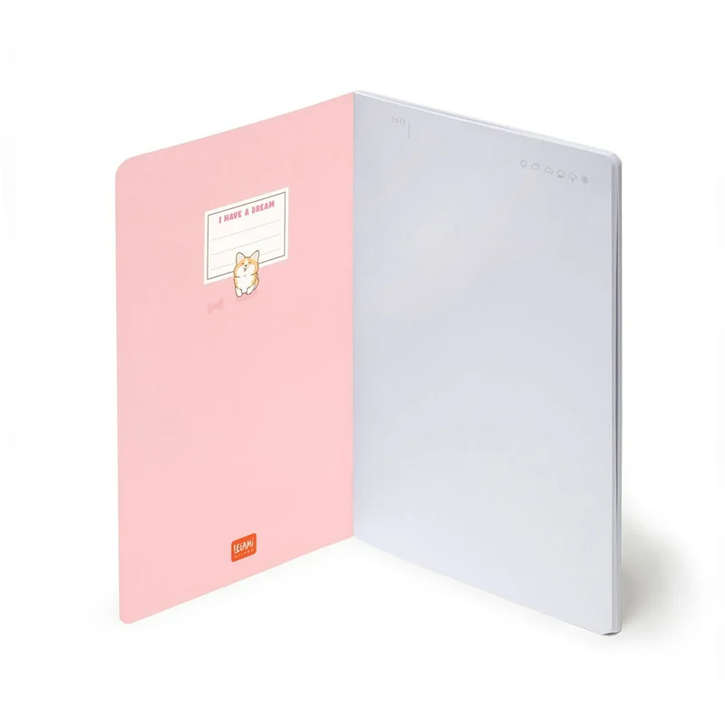 Legami Çizgisiz Defter - Quaderno - Orta - Corgi A5NOT0098
