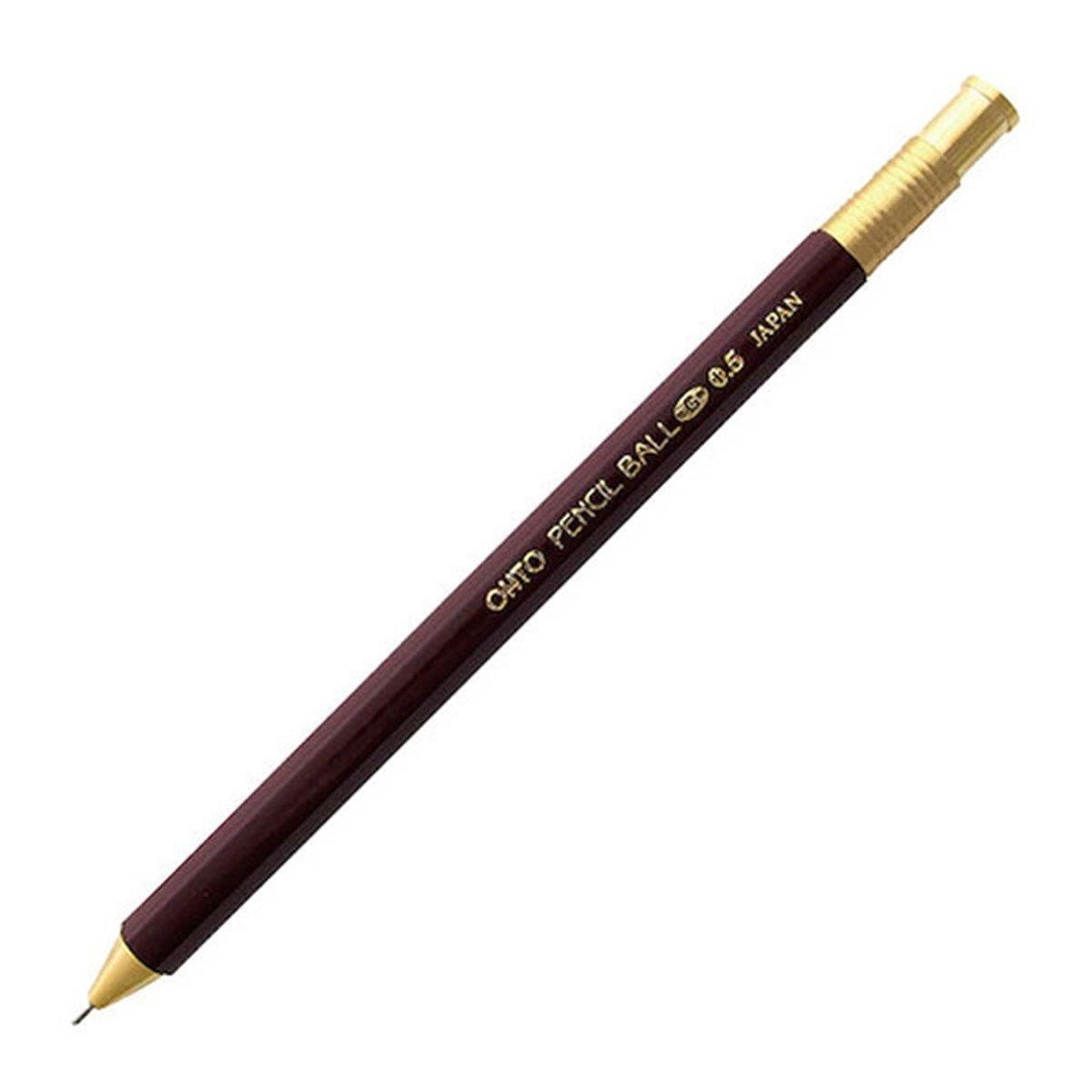 Ohto Wooden Tükenmez Kalem 0.5mm Bordo NKG-450E
