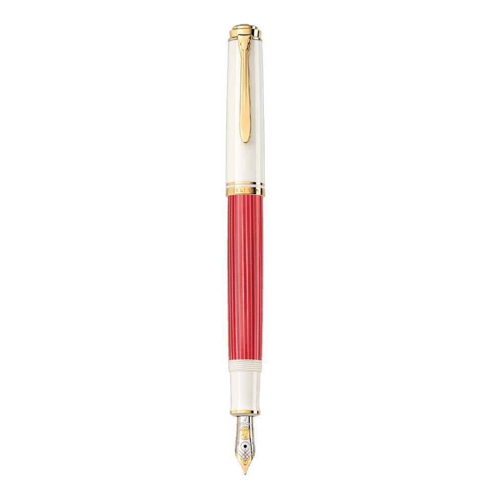 Pelikan Souverän M600 Red-White Dolma Kalem (EF) Uç 
