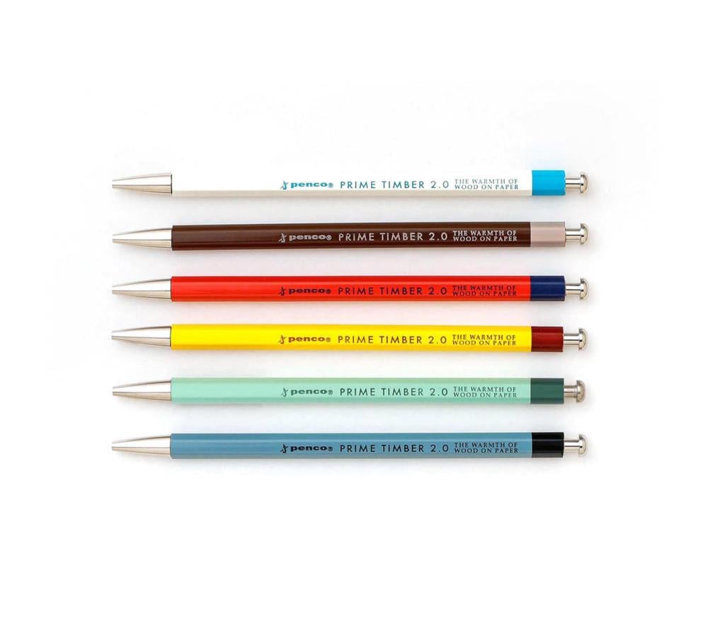 Penco Prime Timber 2.0 mm Pencil & Sharpener Set Mekanik Uçlu Kalem ve Kalemtraş Seti Mint