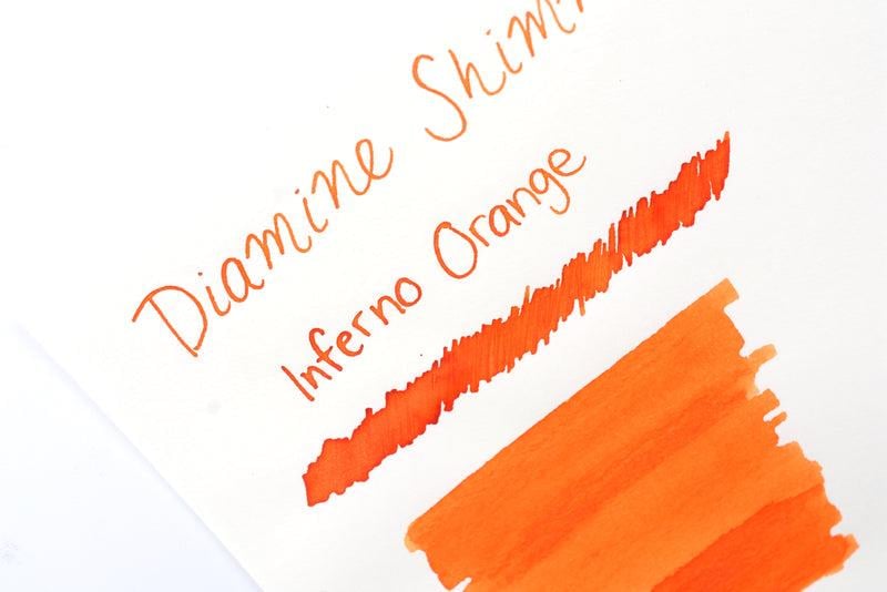 Diamine Ink Shimmering Mürekkep Inferno Orange