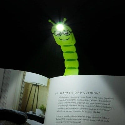 Flexilight Pals Bookwarm Green -  Arkadaşlar Esnek Okuma Lambası Kitapkurdu Yeşil