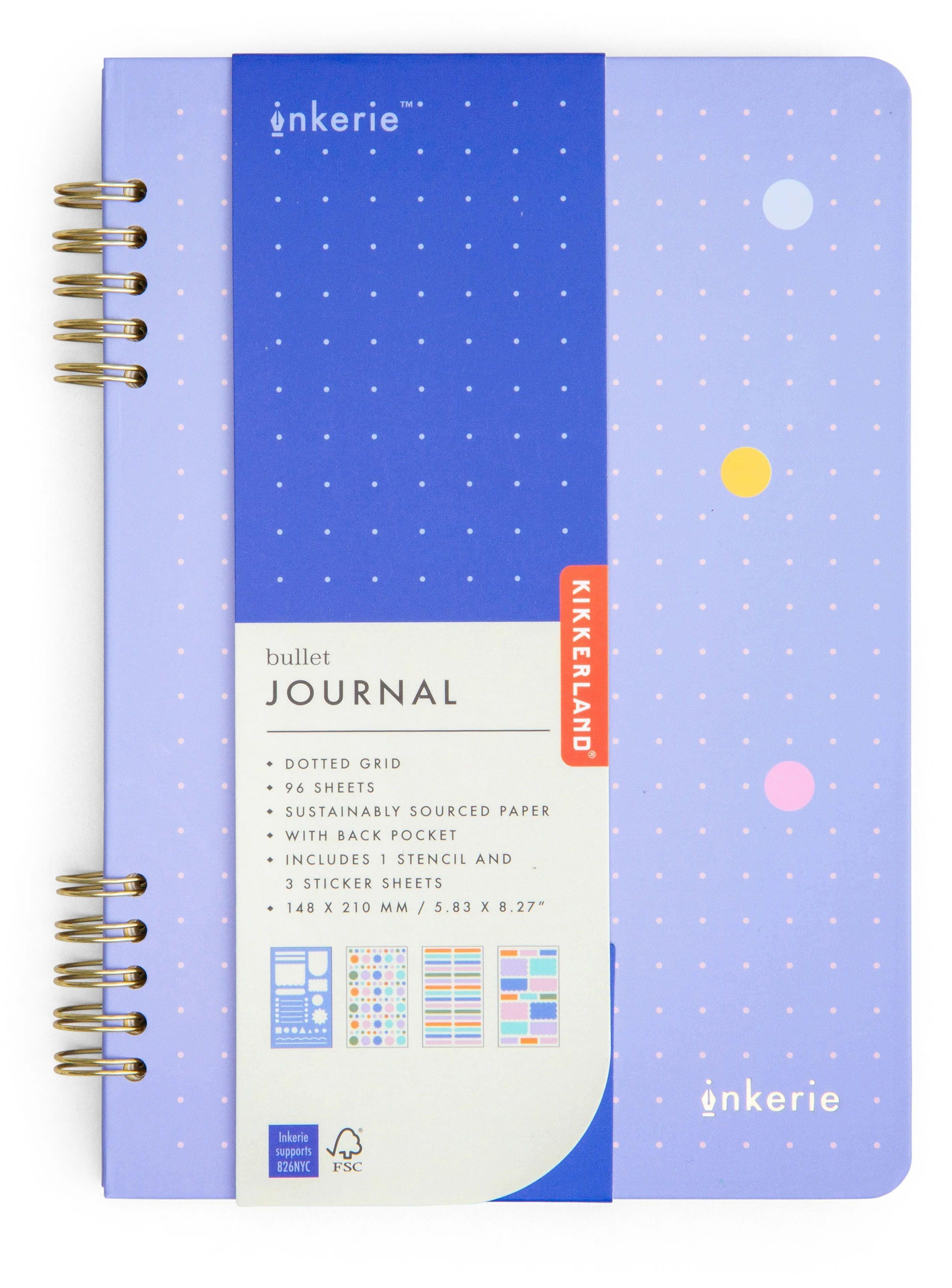 Kikkerland İnkerie Noktalı A5 Telli Bullet Journal Seti