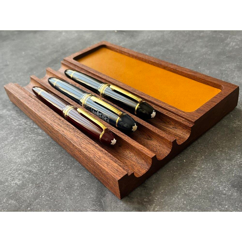 Aegan Leather Maun Kalem Tepsi & Mürekkep Standı 