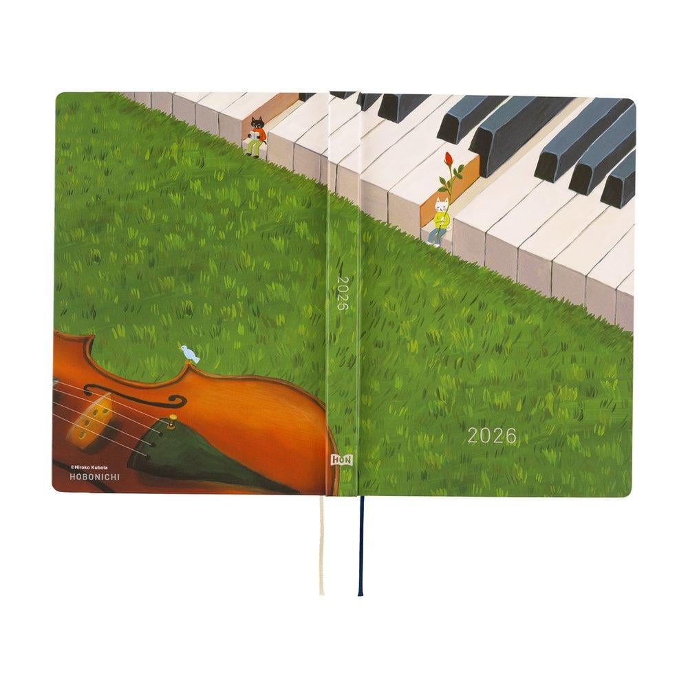 Hobonichi Techo HON - A5 English - Hiroko Kubota: Waiting on the Chord - 2026 Jan Start