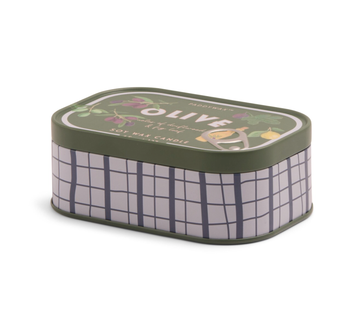 Paddywax Bistro  Olive Printed Tin Candle - Fig & Olive127 gr Mum