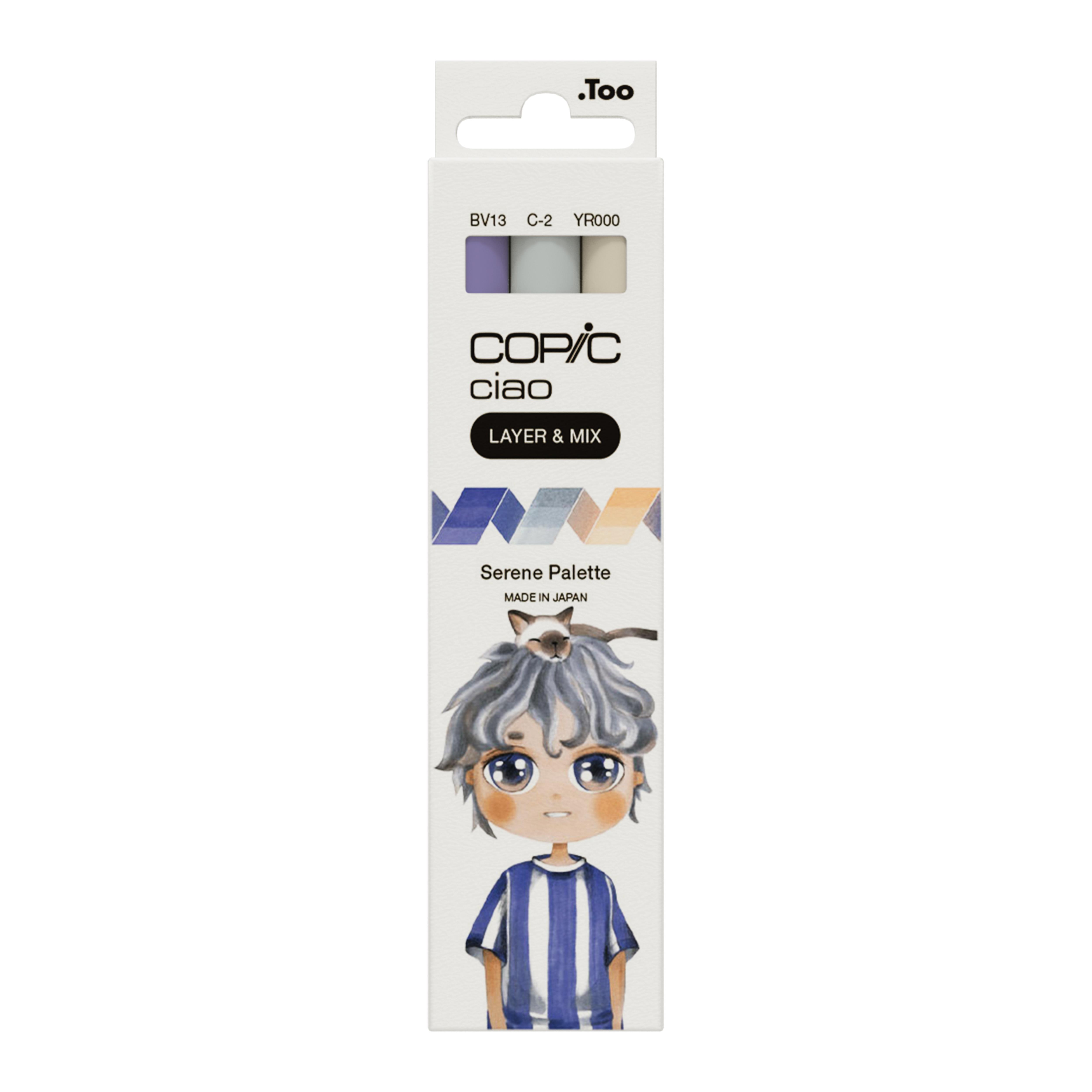 Copic Ciao 3'lü Layer & Mix Set - Serene Palette