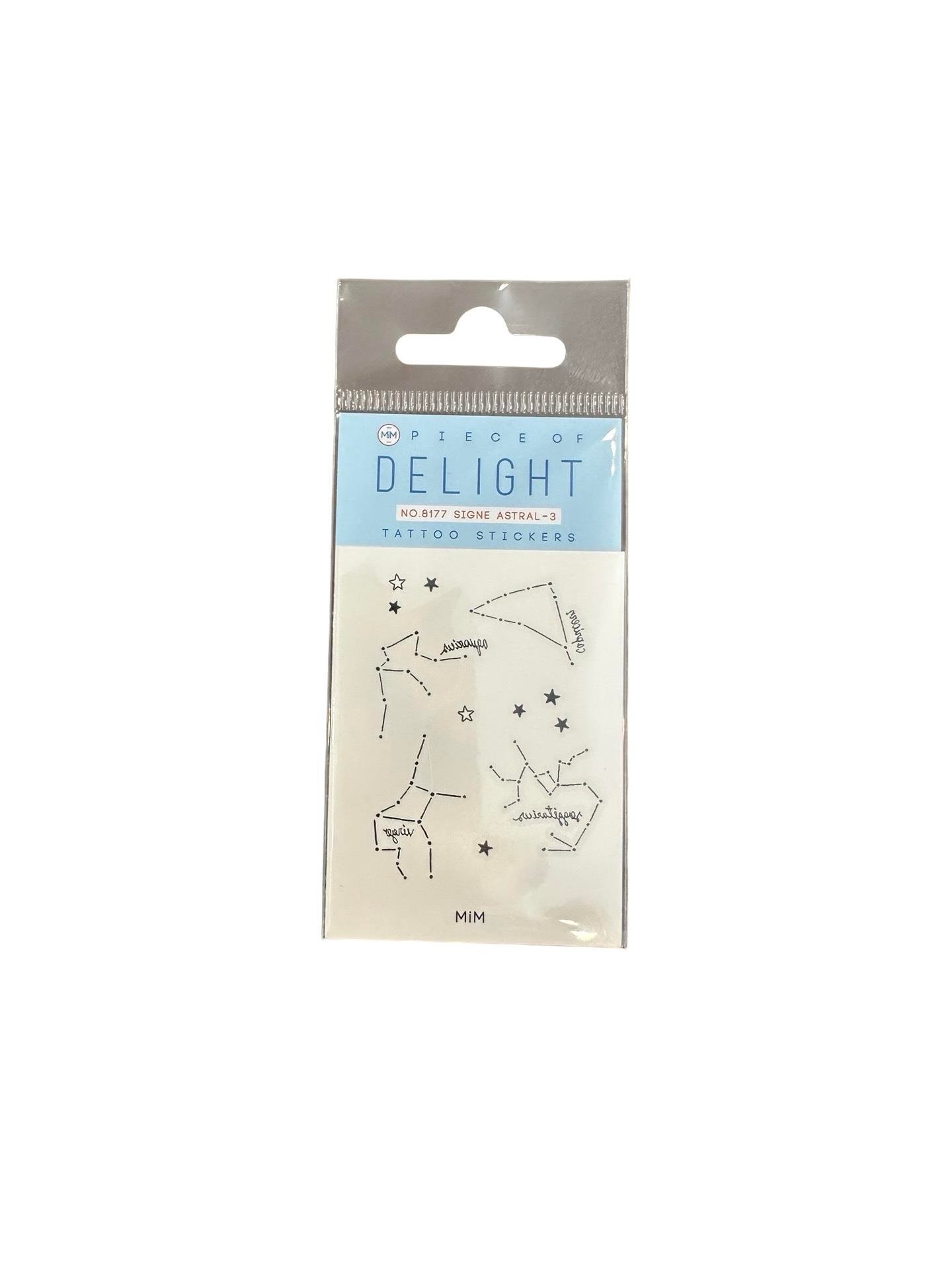 Piece of Delight Temporary Tattoo Stickers Geçici Dövme Signe Astral-3