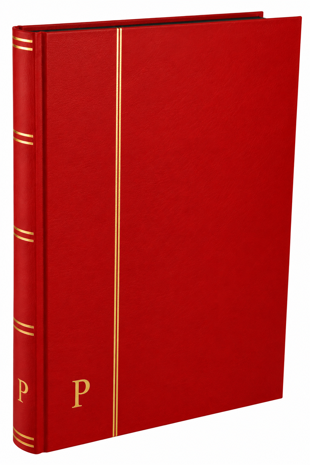 Pulko History 1970 Pul Defteri Klasik, 32 Yaprak, 64 Sayfa, A4+, Siyah Zemin, Kırmızı PH-273318
