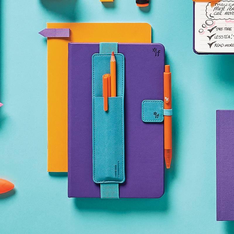 İf Bookaroo Pen Pouch Defter Üstü Kalemlik Turquoise Turkuaz