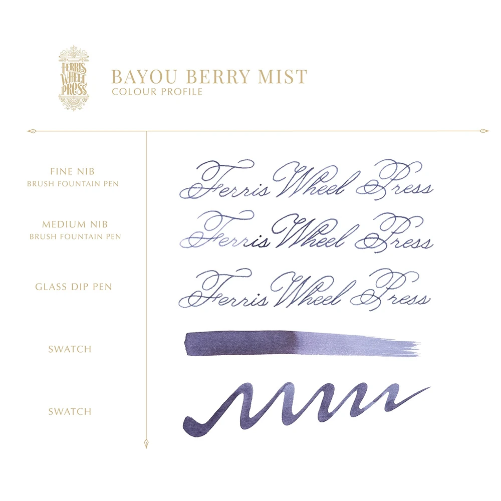 Ferris Wheel Press 38 ml Şişe Mürekkep Bayou Berry Mist
