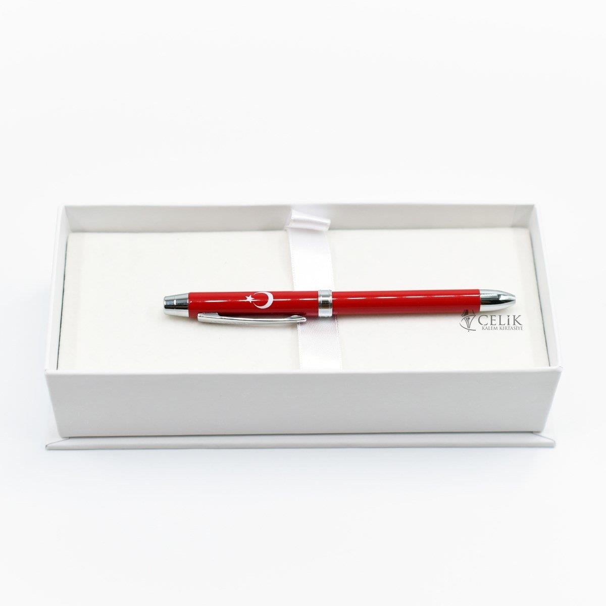 Steelpen Türk Bayrağı Logolu 3 Fonksiyonlu Kalem