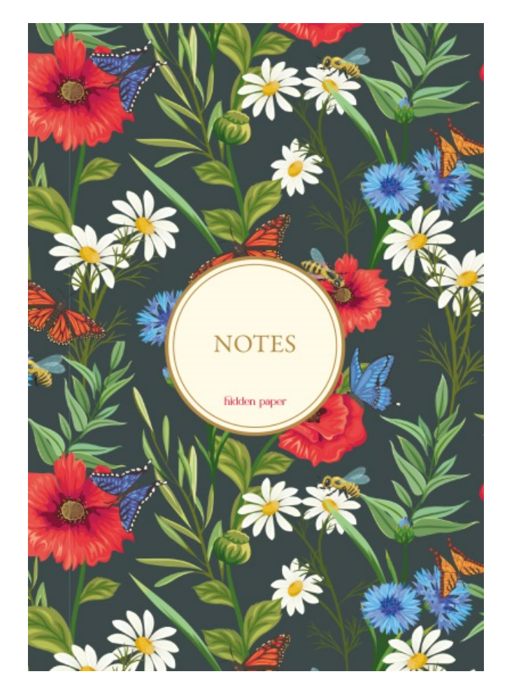 Hidden Paper Bez Ciltli Çizgisiz Defter No:5