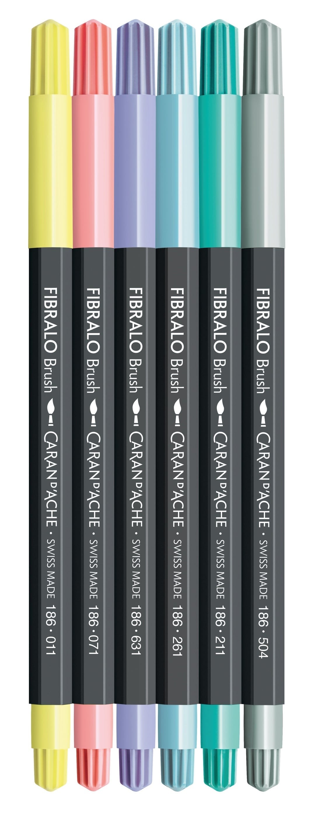 Caran d'Ache Fibralo™ Brush Pastel 6'Lı Keçeli Kalem Seti 186-805
