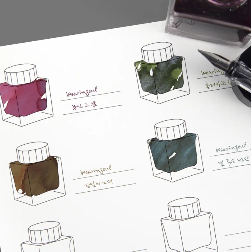 Wearingeul 10 Vials A5 Mürekkep Deneme Kağıdı  Minik Şişeler