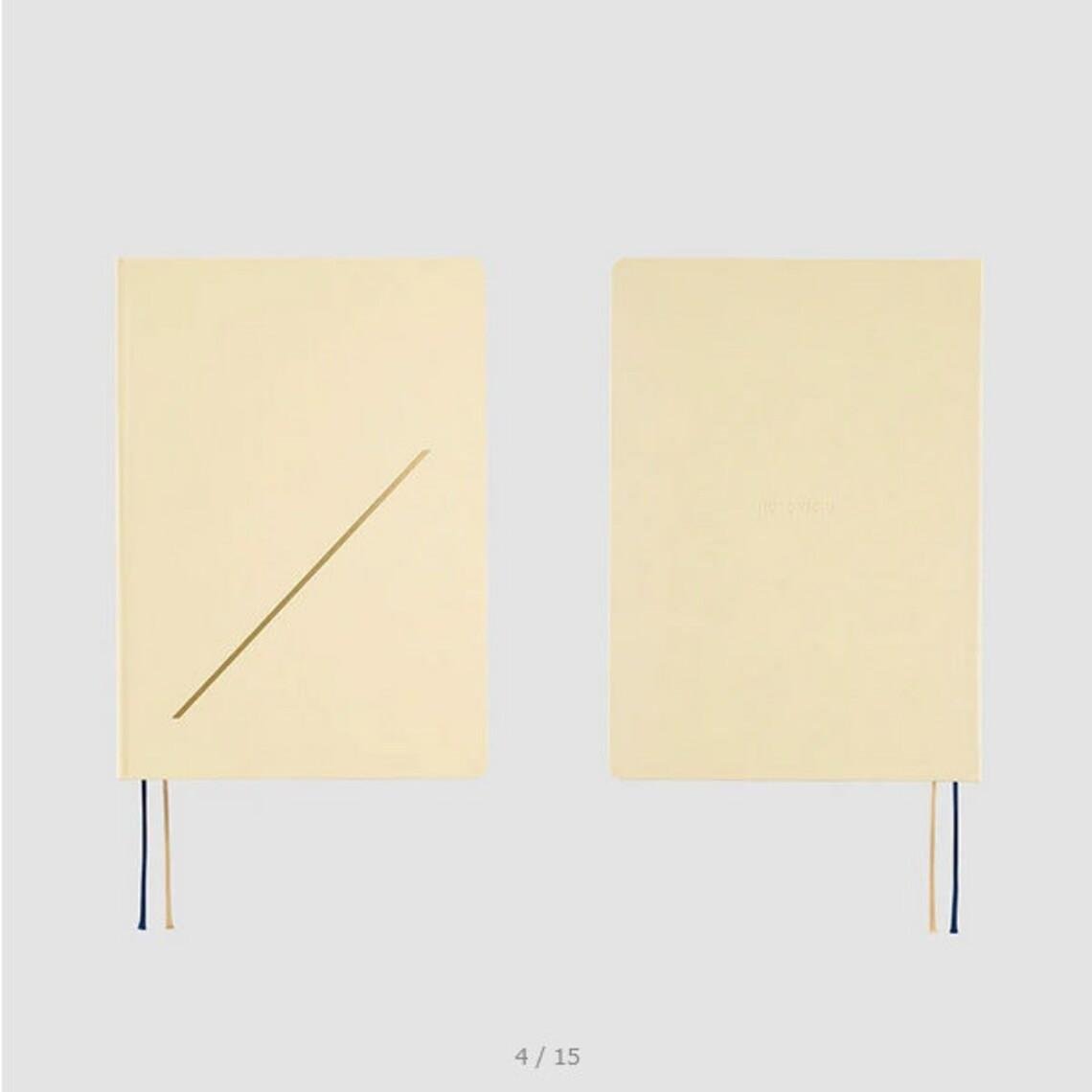 Hobonichi Techo 2024 Slash (Ivory) HON / A5 Size / Daily / Jan start / Mon start - Japanese Edition