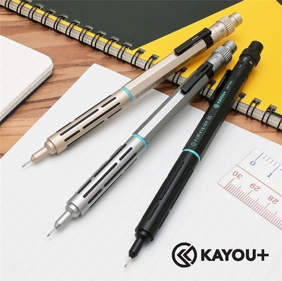 Kayou Plus Aimvision Mekanik Kurşun Kalem Mineral Silver KAMP-AISSV