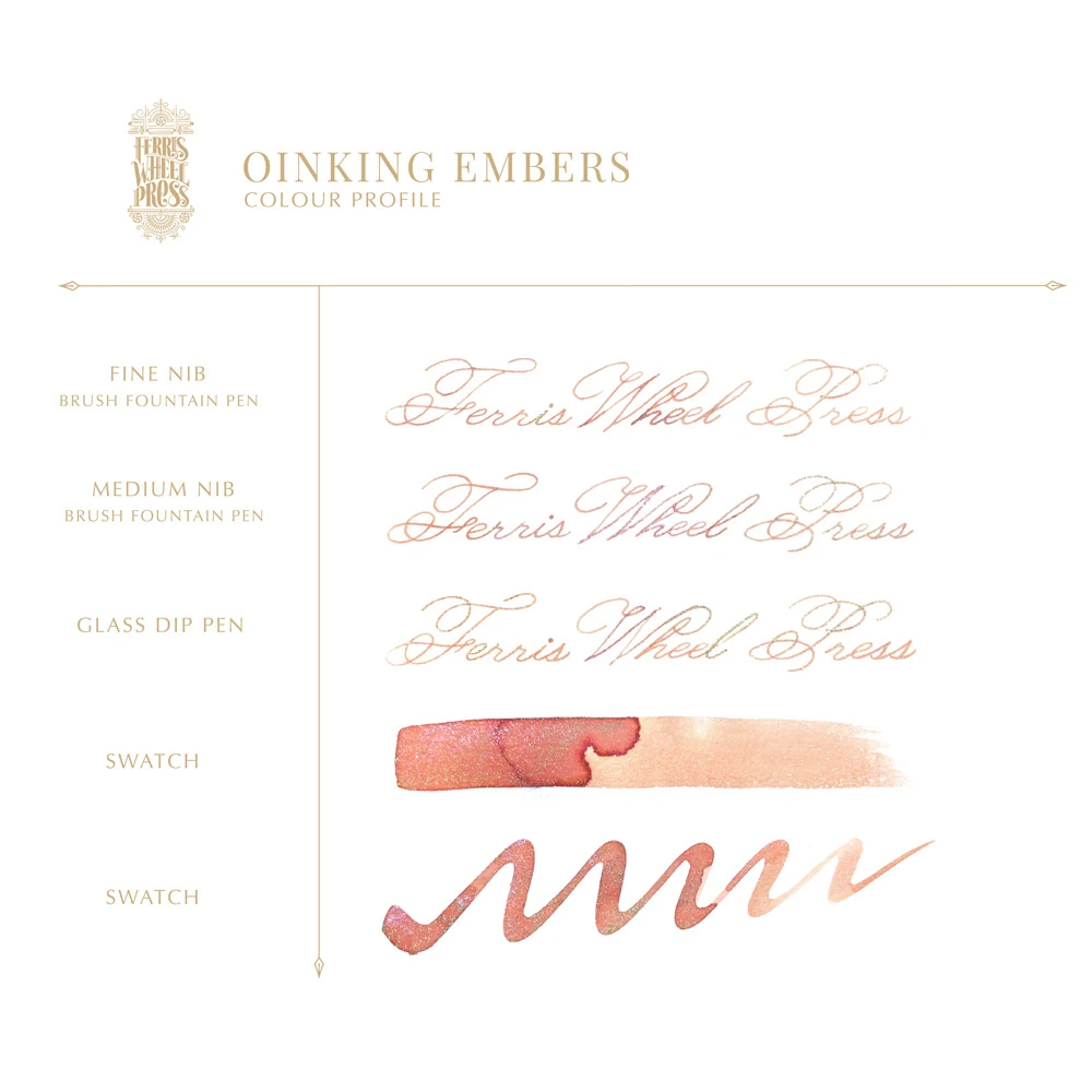 Ferris Wheel Press 20 ml Şişe Mürekkep Oinking Embers
