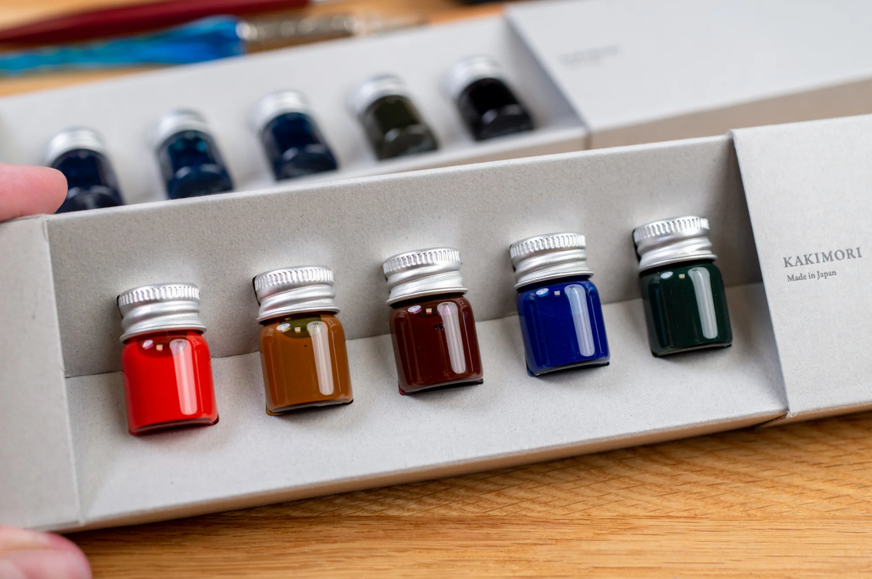 Kakimori Pigment  Alüminyum Kapaklı Sample Dolma Kalem Mürekkep Seti I