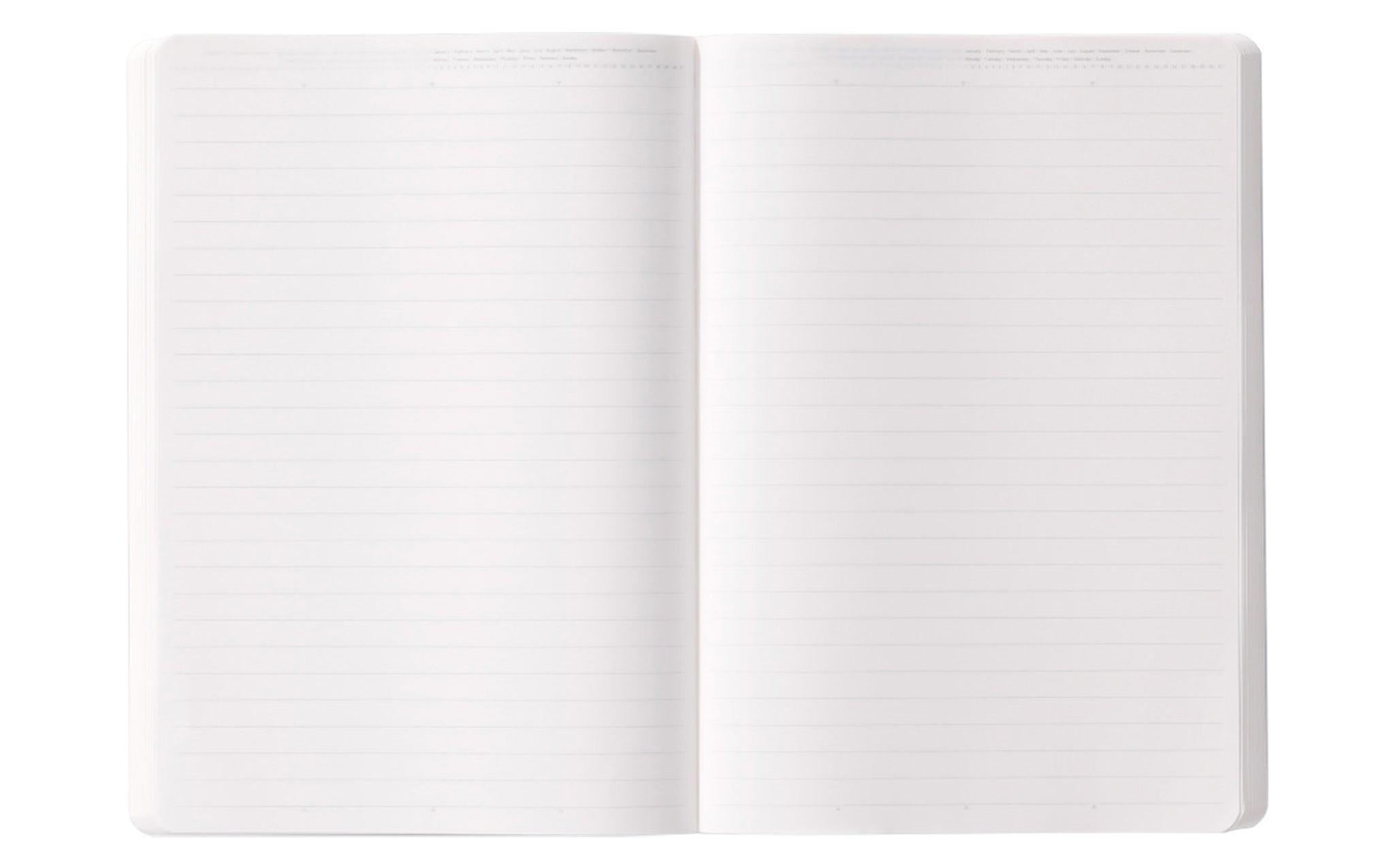 Stalogy 365 Days Notebook A5 Çizgili Japon Defteri Black Siyah