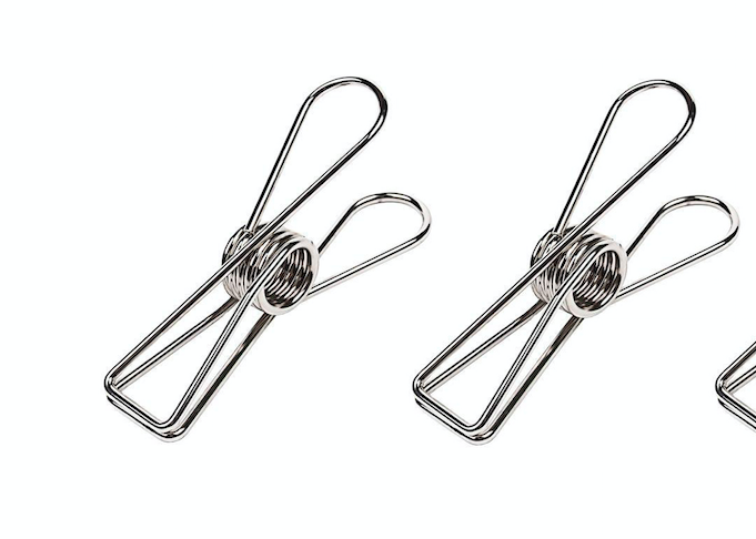 Kayigo Tiny Paslanmaz Çelik Mandal Dörtlü Silver