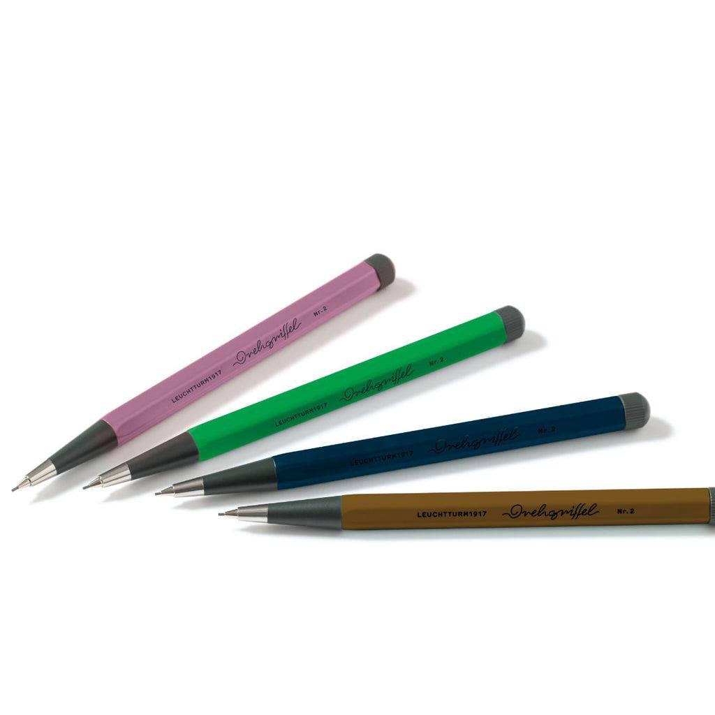 Leuchtturm1917 Drehgriffel Nr. 2, Mekanik Uçlu Kalem, 0.7 mm Uç, Spring Leaf 372223