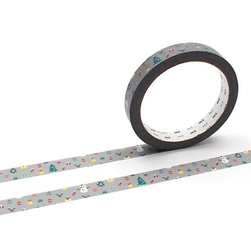 Kamo-i Masking Tape mt･largecore Pixel Christmas 15mm×25m