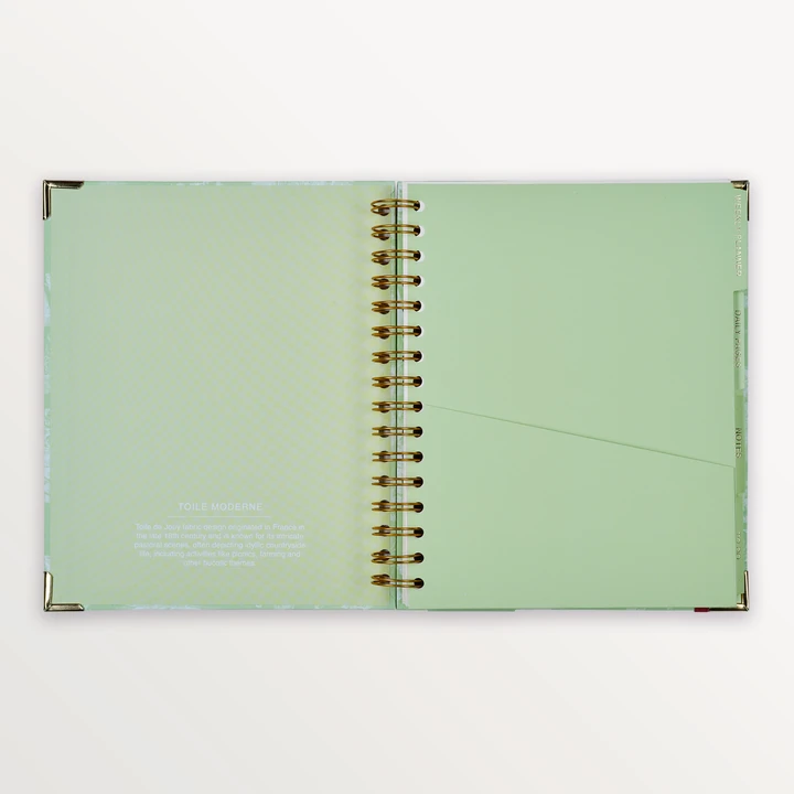 EPISODE TOILE MODERNE VERT POMME B5 NOTEBOOK