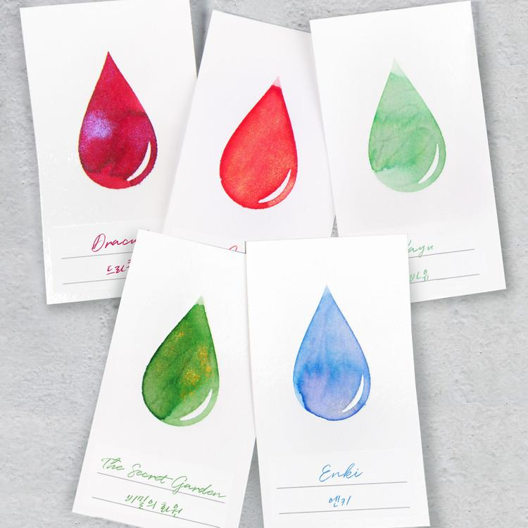 Wearingeul Ink Drop Color Card - Mürekkep Deneme Kartları 50'li Paket