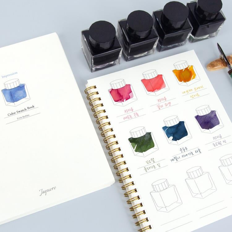 Wearingeul Ink Color Swatch Notebook A5 (Impression)  - Mürekkep Deneme Defteri A5 Boyut