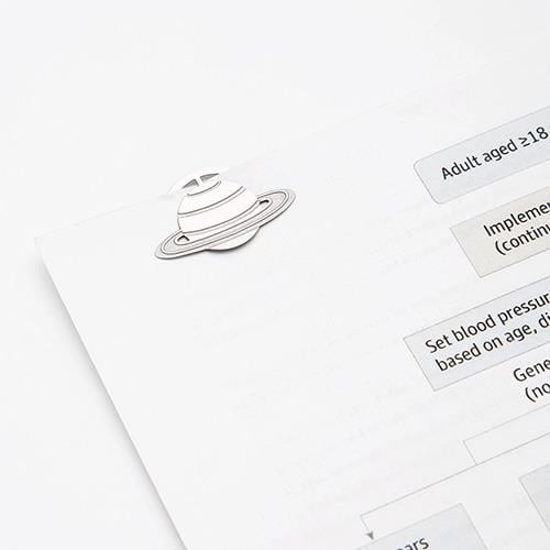 Midori Stainless Steel Bookmark - Space Kitap Ayracı