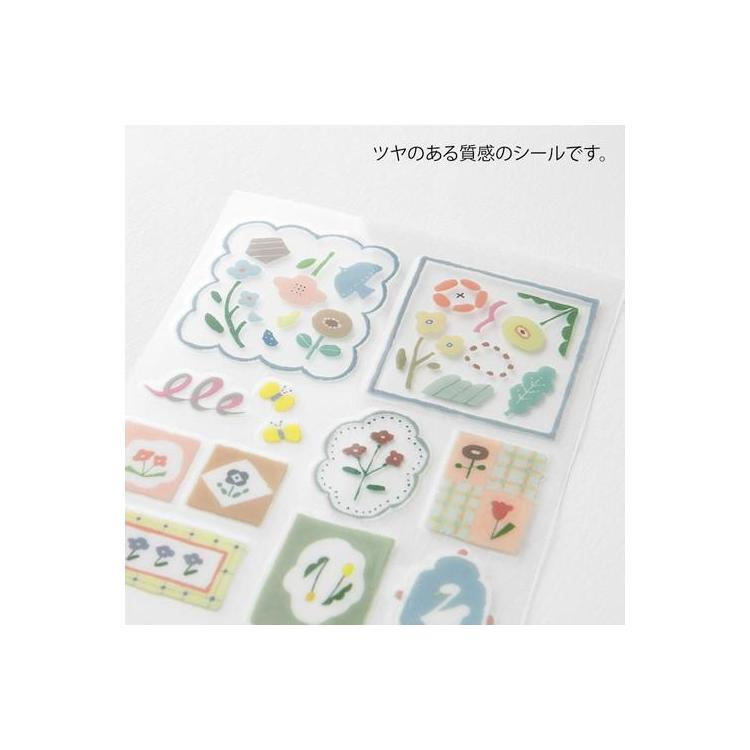 Midori Retro Flower Sticker Set - 2