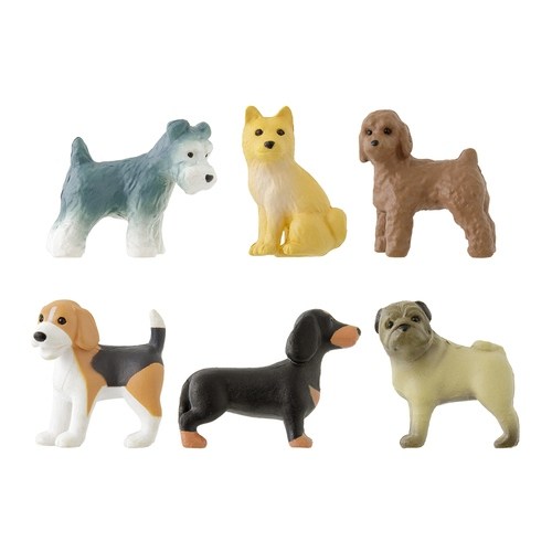 Design Phil Midori Mini Magnets Klips 6-Pack Dog
